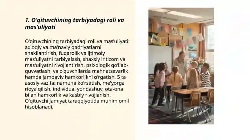 Oʻqituvchining jamiyatda tutgan oʻrni 3