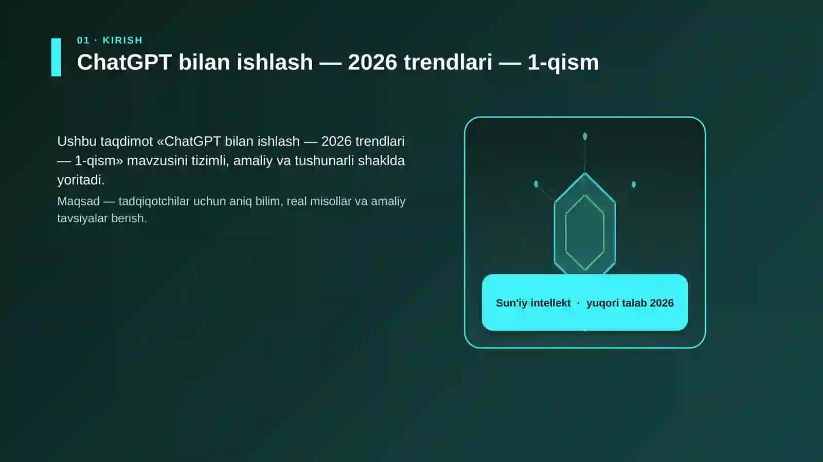 ChatGPT bilan ishlash — 2026 trendlari — 1-qism 3