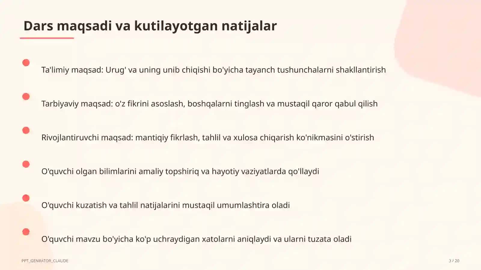 Urug' va uning unib chiqishi (5-sinf) 3