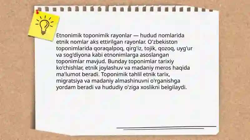 O'zbekistonning toponimik rayonlari 3