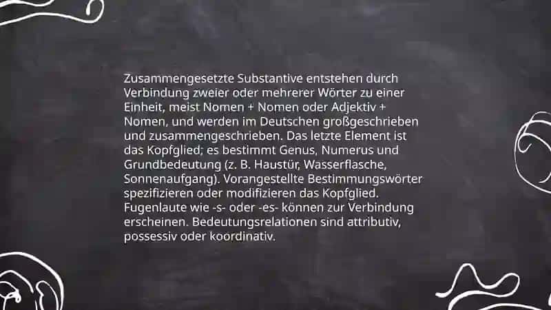 DIE ZUSAMMENGESETZTEN SUBSTANTIVE 3
