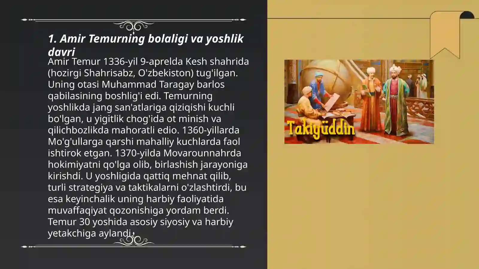 Amir Temur hayoti va ijodi 3