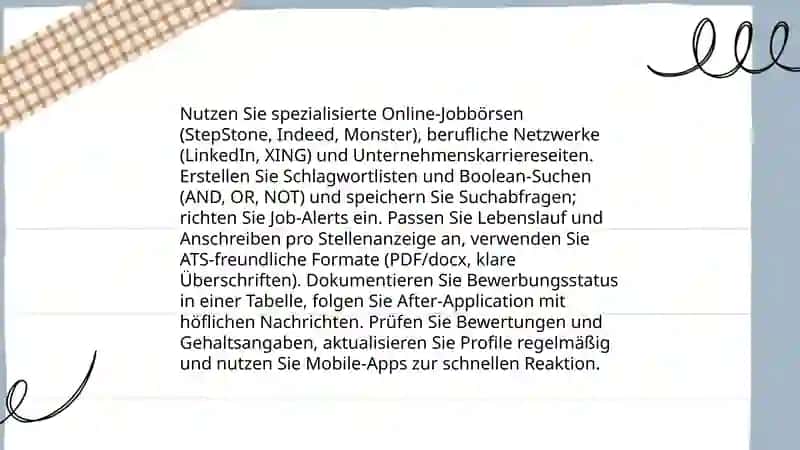 Wie kann man neue Arbeit suchen 3