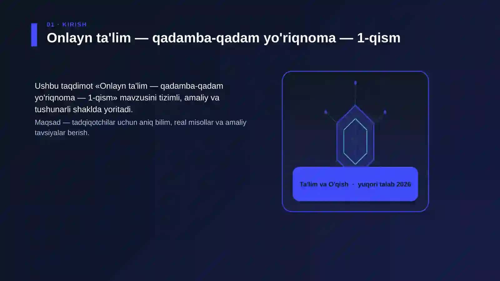 Onlayn ta'lim — qadamba-qadam yo'riqnoma — 1-qism 3