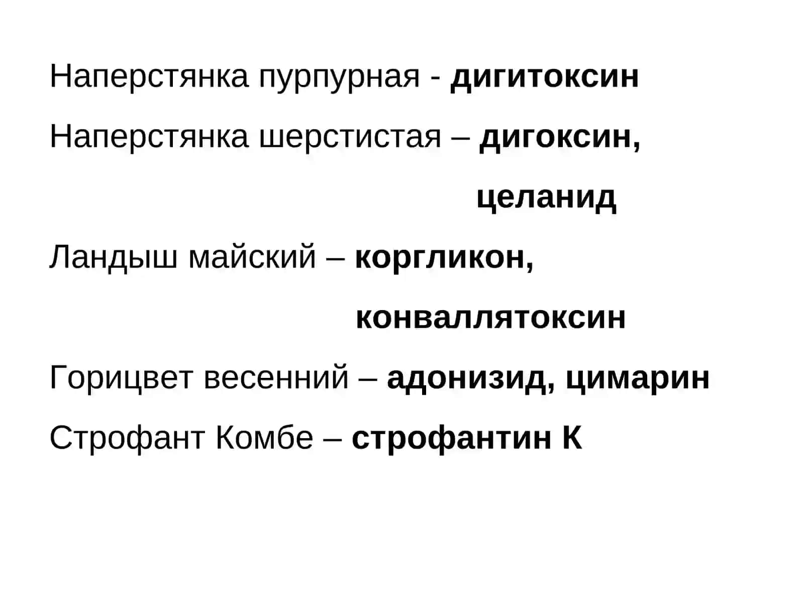 СЕРДЕЧНЫЕ ГЛИКОЗИДЫ 3