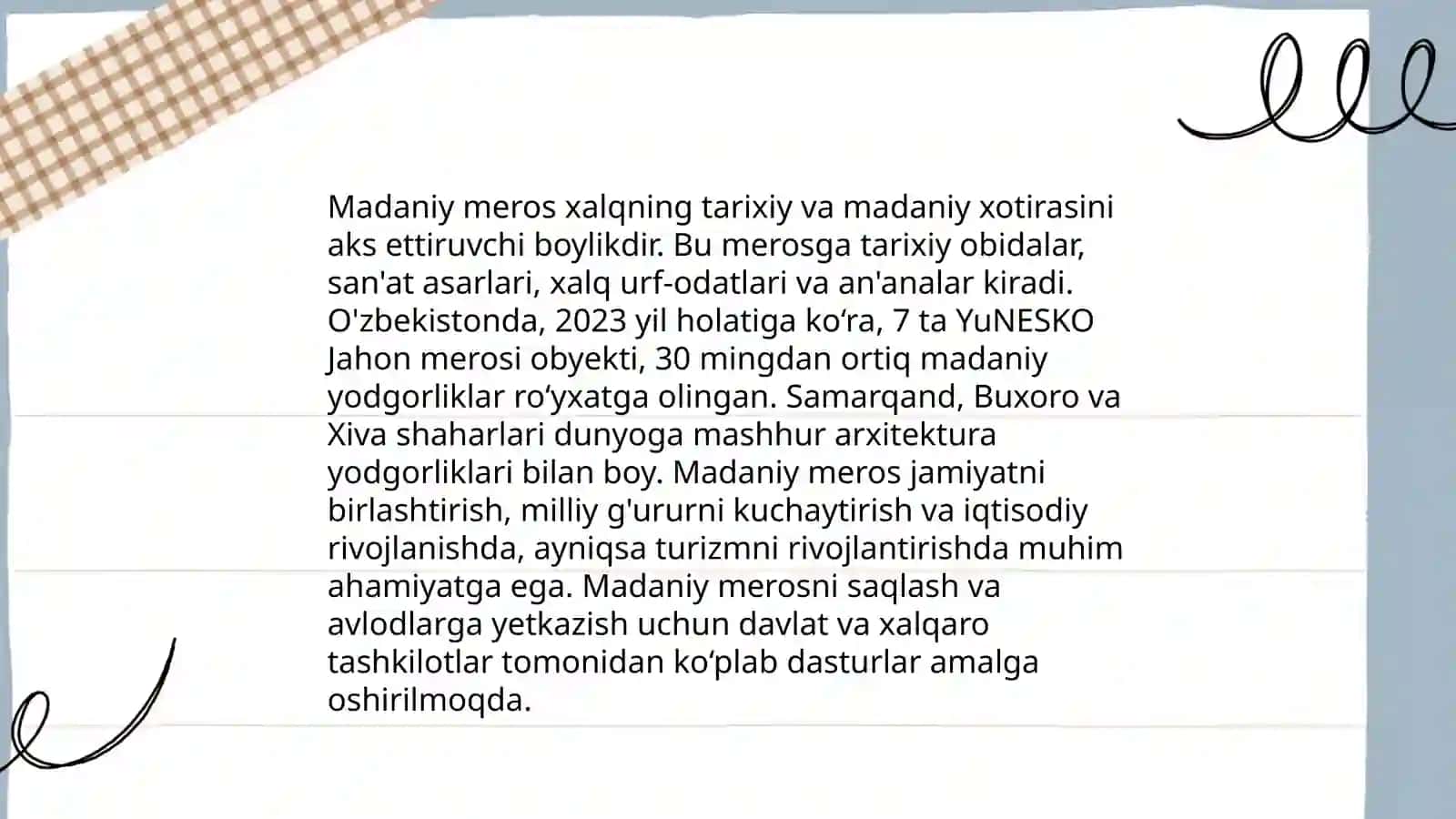 Madaniy va ma'naviy meros 3
