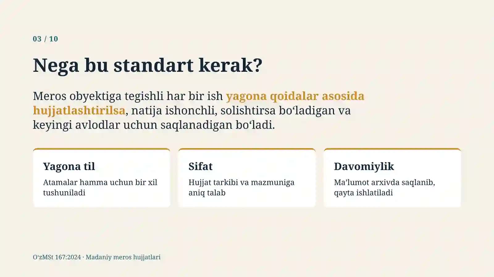 O‘ZBEKISTON MILLIY STANDARTI O‘zMSt 167:2024 3