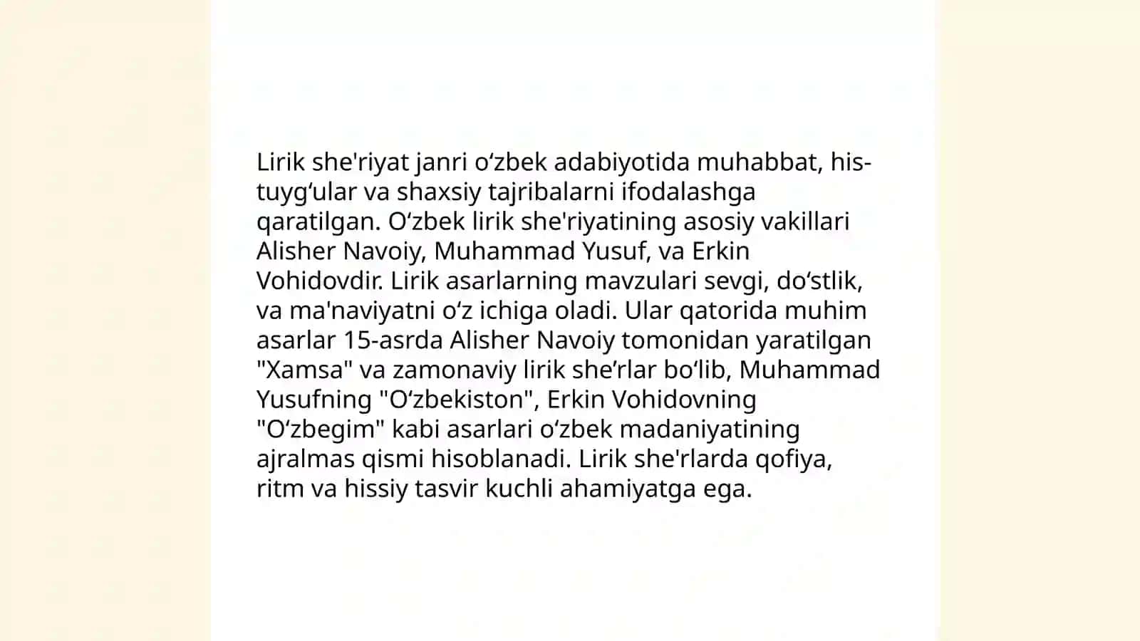 Hozirgi she'riyat janrlari 3