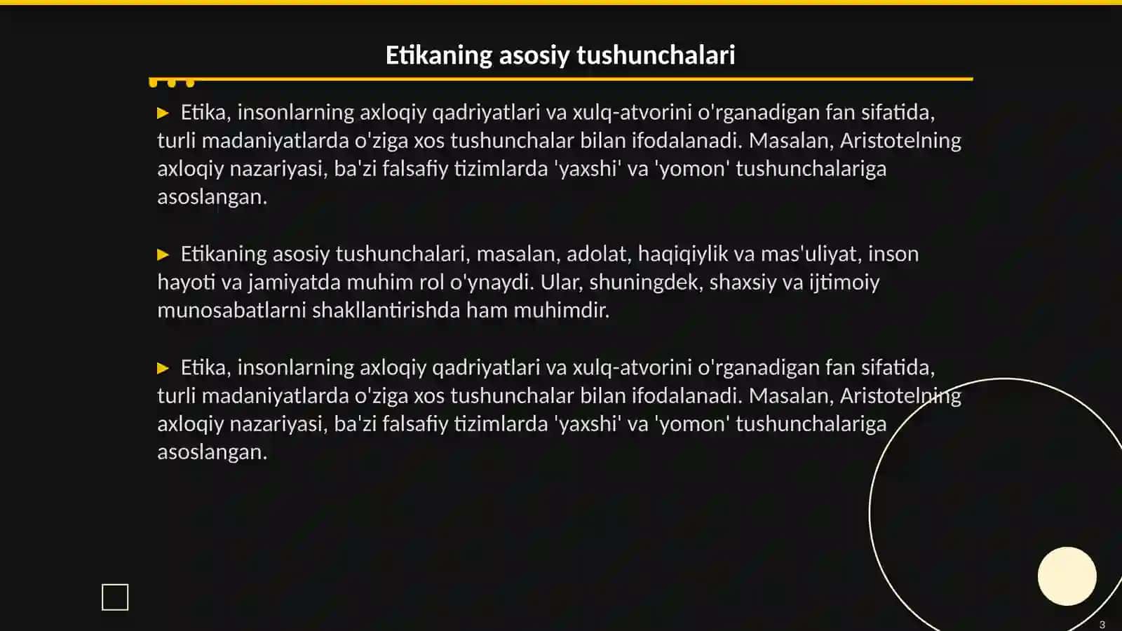 Etika va dinshunoslik 3