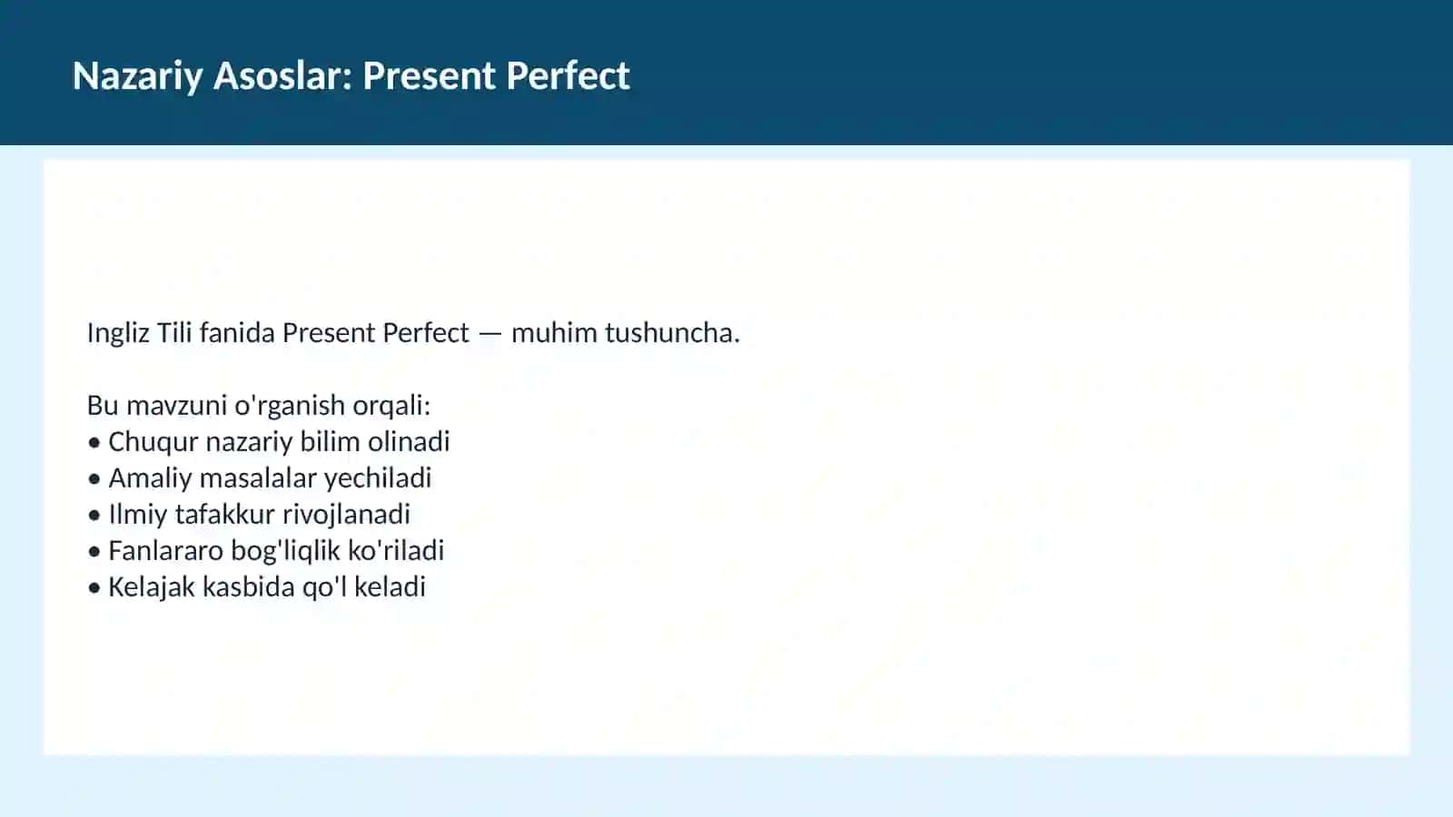 Present Simple 3
