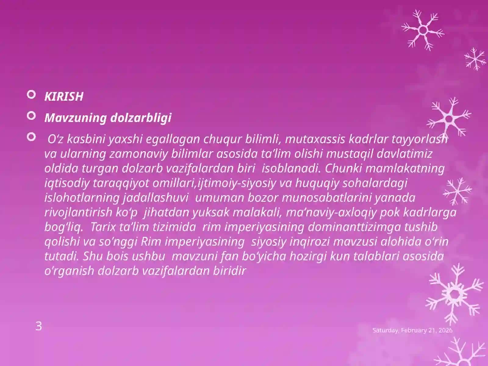 Dominanttizim.So’nggiRimimperiyasi 3