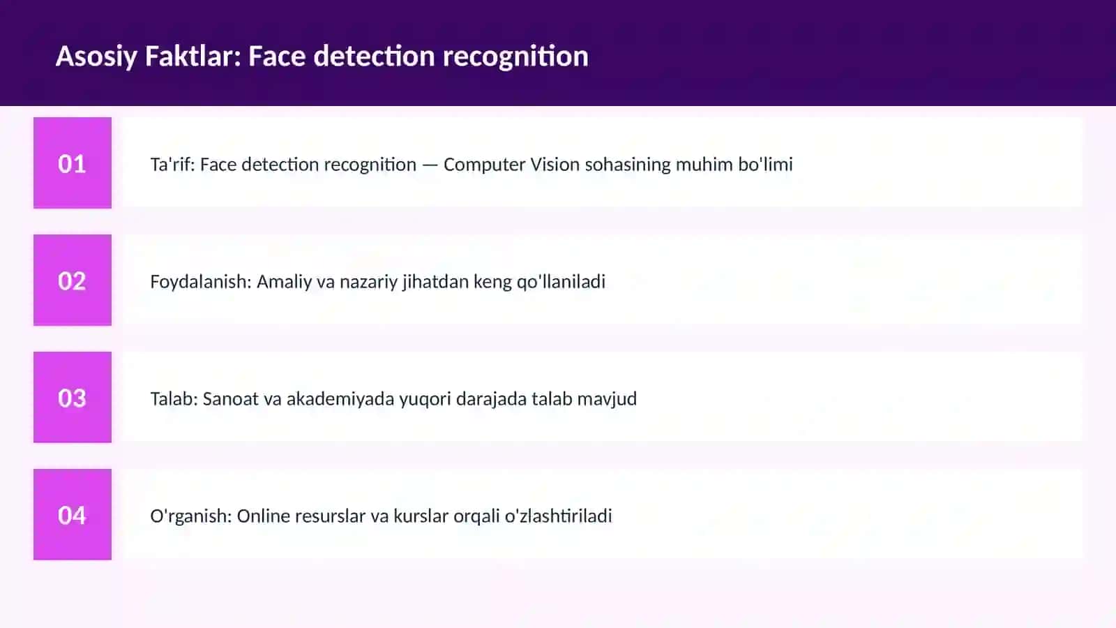 Mavzuga Kirish — Face detection recognition 3
