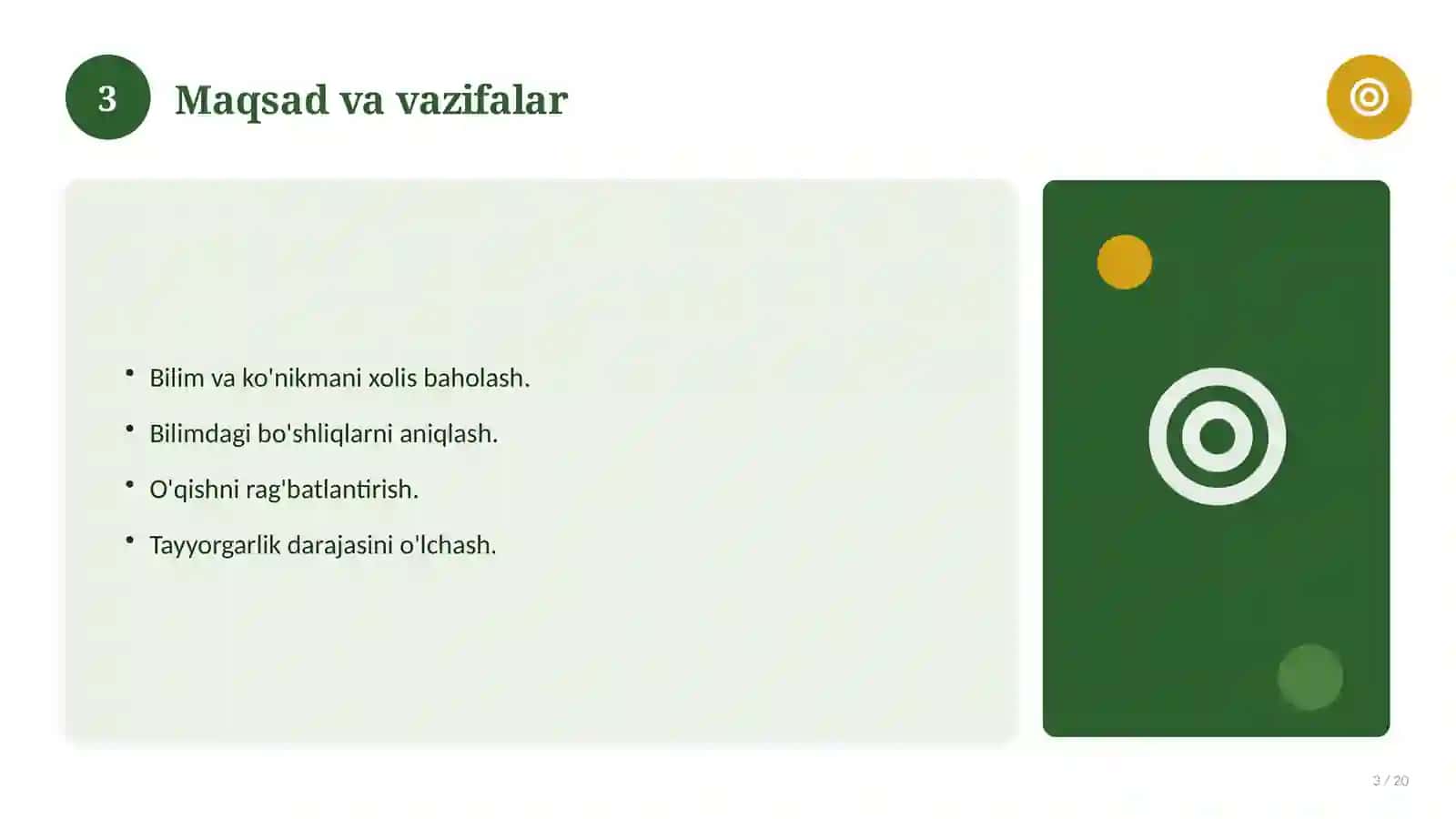 Informatika fanidan 5-sinf: test savollari to'plami 3