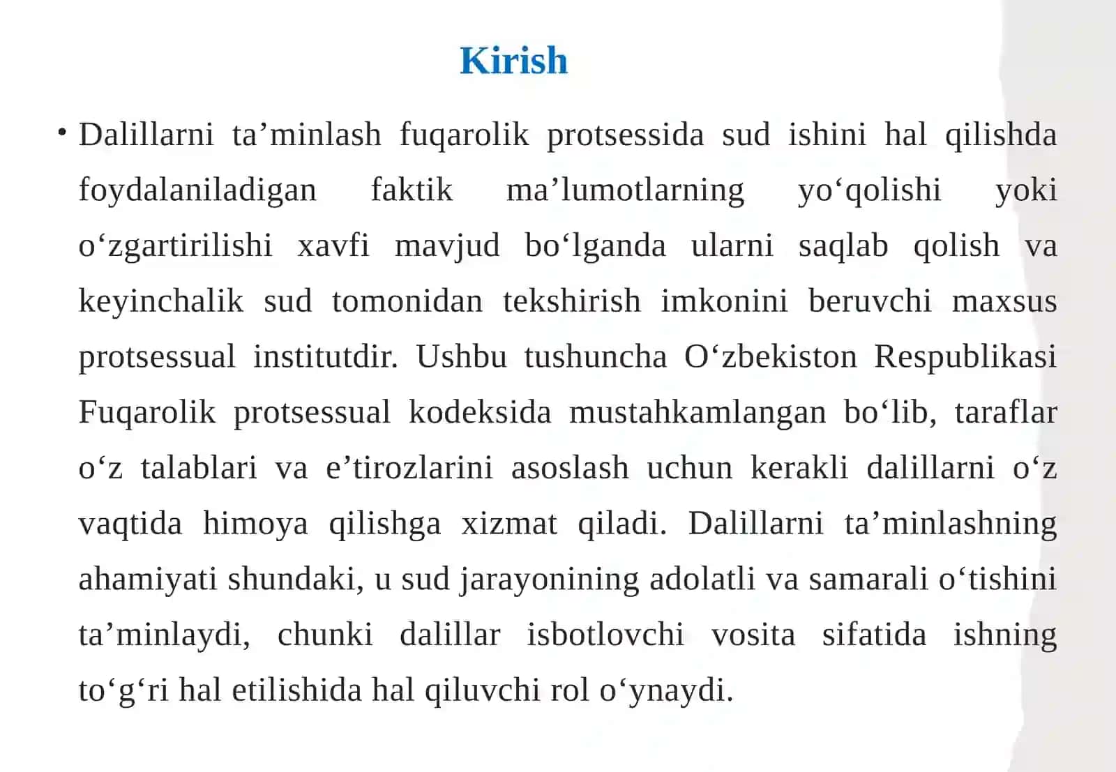 Dalillarni ta’minlash 3