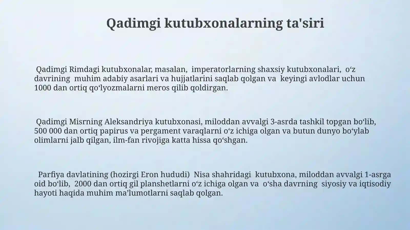 Antik davr kutubxonalari 3