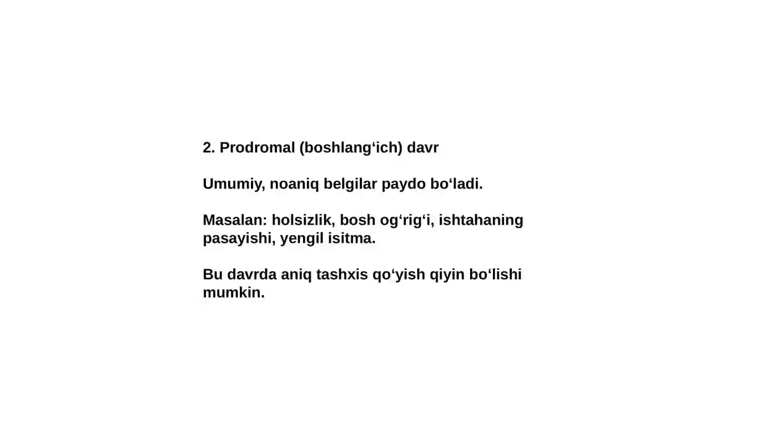 Kasallik davrlari 3