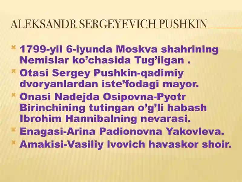 Aleksandr Sergeyevich Pushkin 3