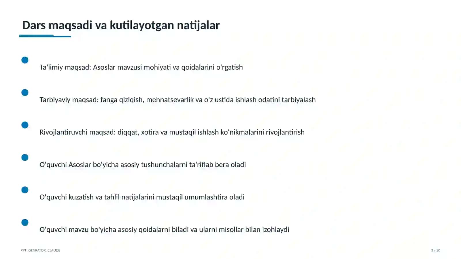 Asoslar (8-sinf) 3