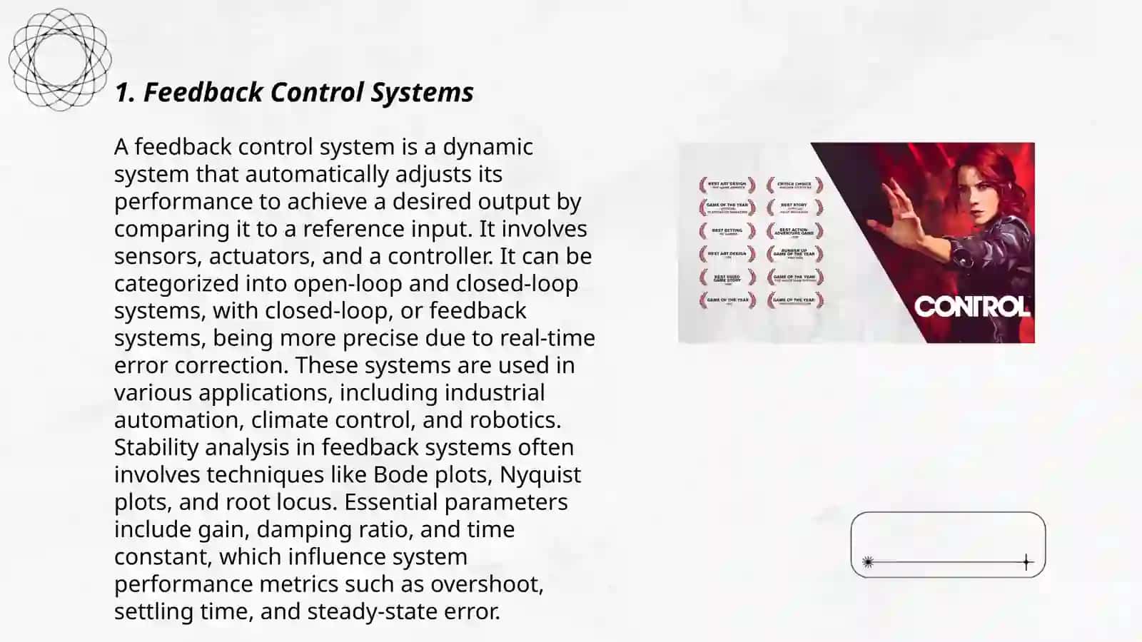 Feedback Control Systems 3
