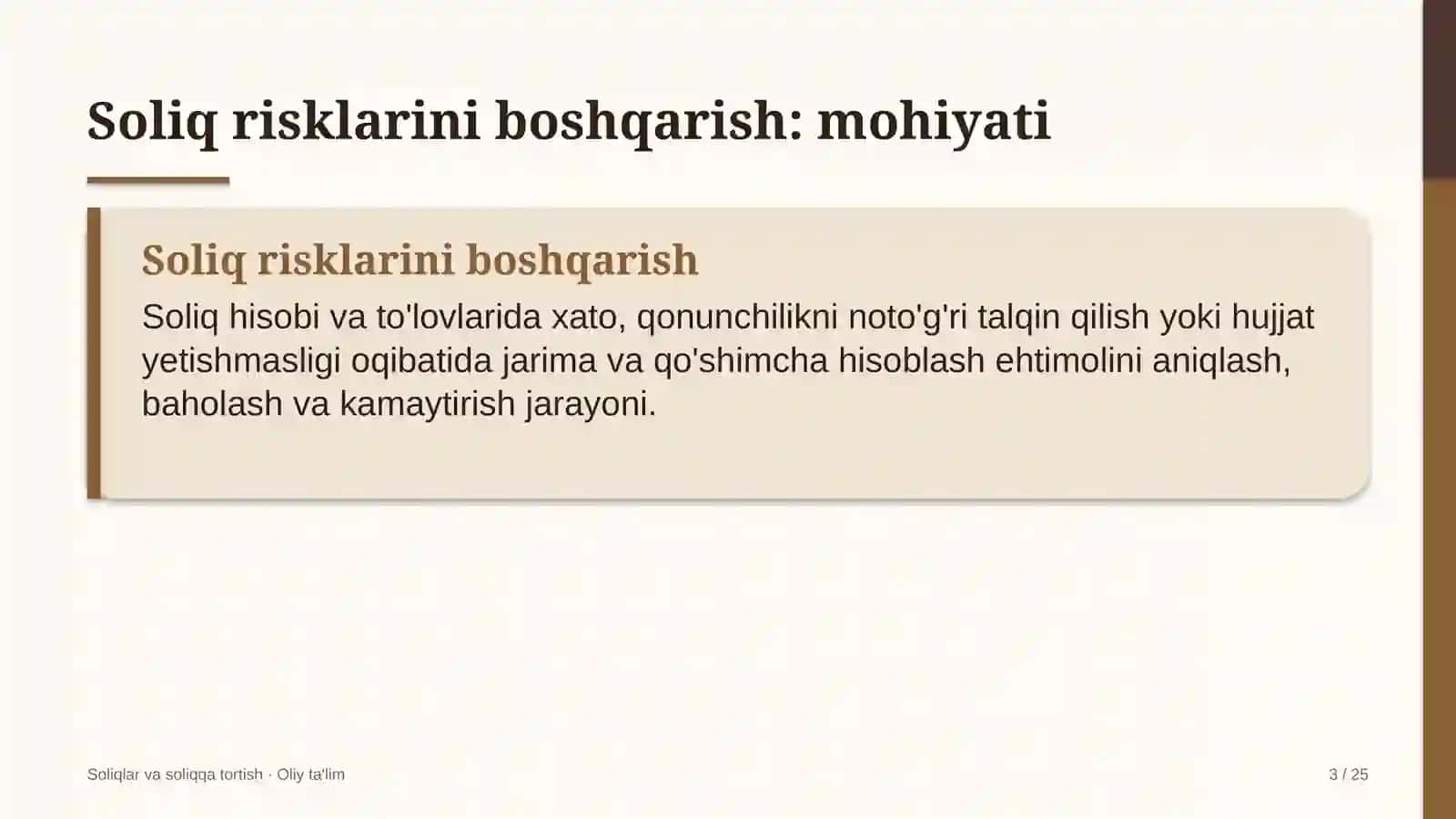 yakka tartibdagi uy joy qurilishida soliq risklarini boshqarish 3241 3