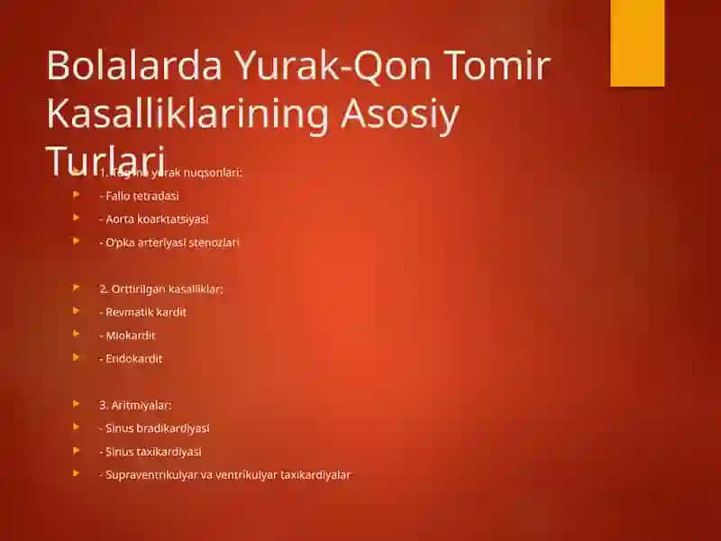 Bolalarda Yurak-Qon Tomir Kasalliklarini Diagnostikasi va Differensial Diagnostikasi 3