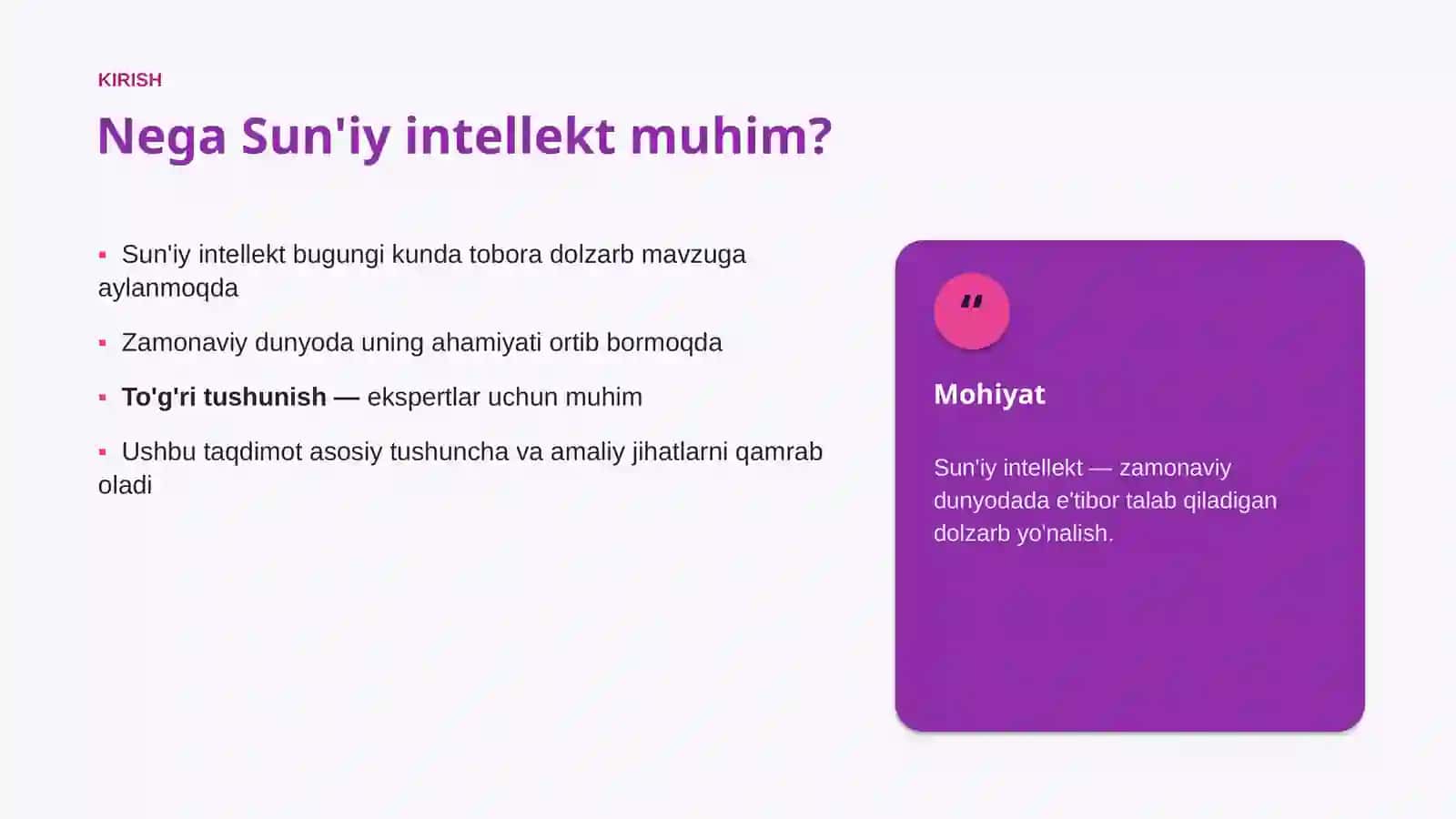 ZAMONAVIY DUNYODA 3