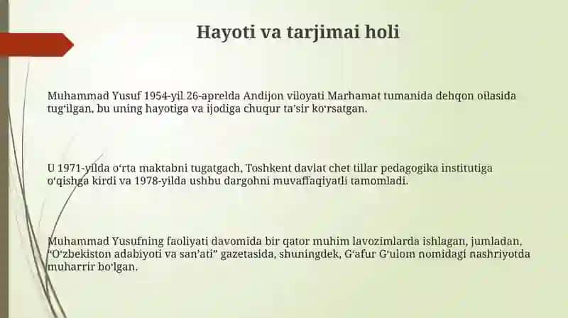 Hayoti va Ijodi 3