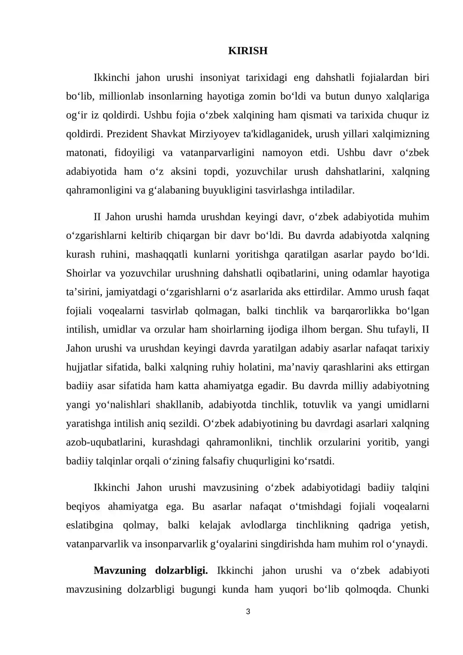 Ikkinchi jahon urushi va o‘zbek adabiyoti 3
