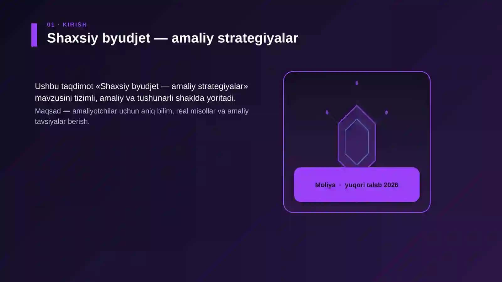 Shaxsiy byudjet — amaliy strategiyalar 3