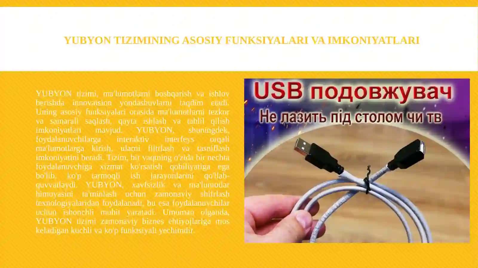 YUBYON ni sozlash 3
