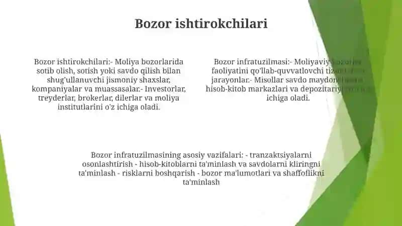 Bozor Infratuzilmasi Uning Asosiy Sohalari Va Unsinlari 3