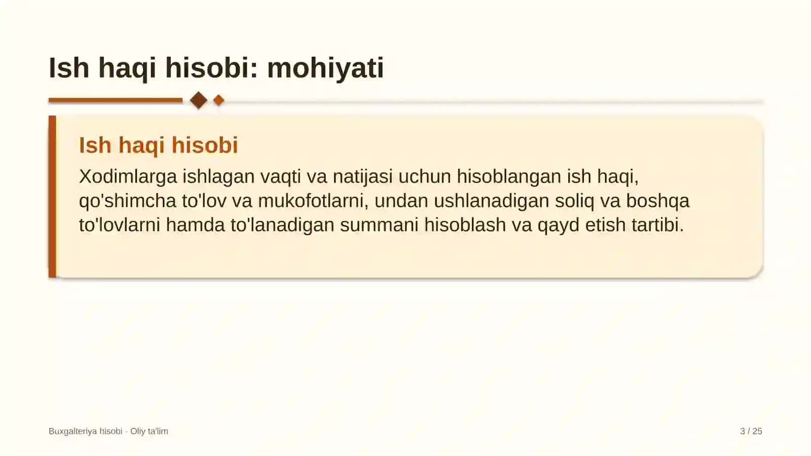 Yog'-moy sanoatida ish haqi hisobi 3