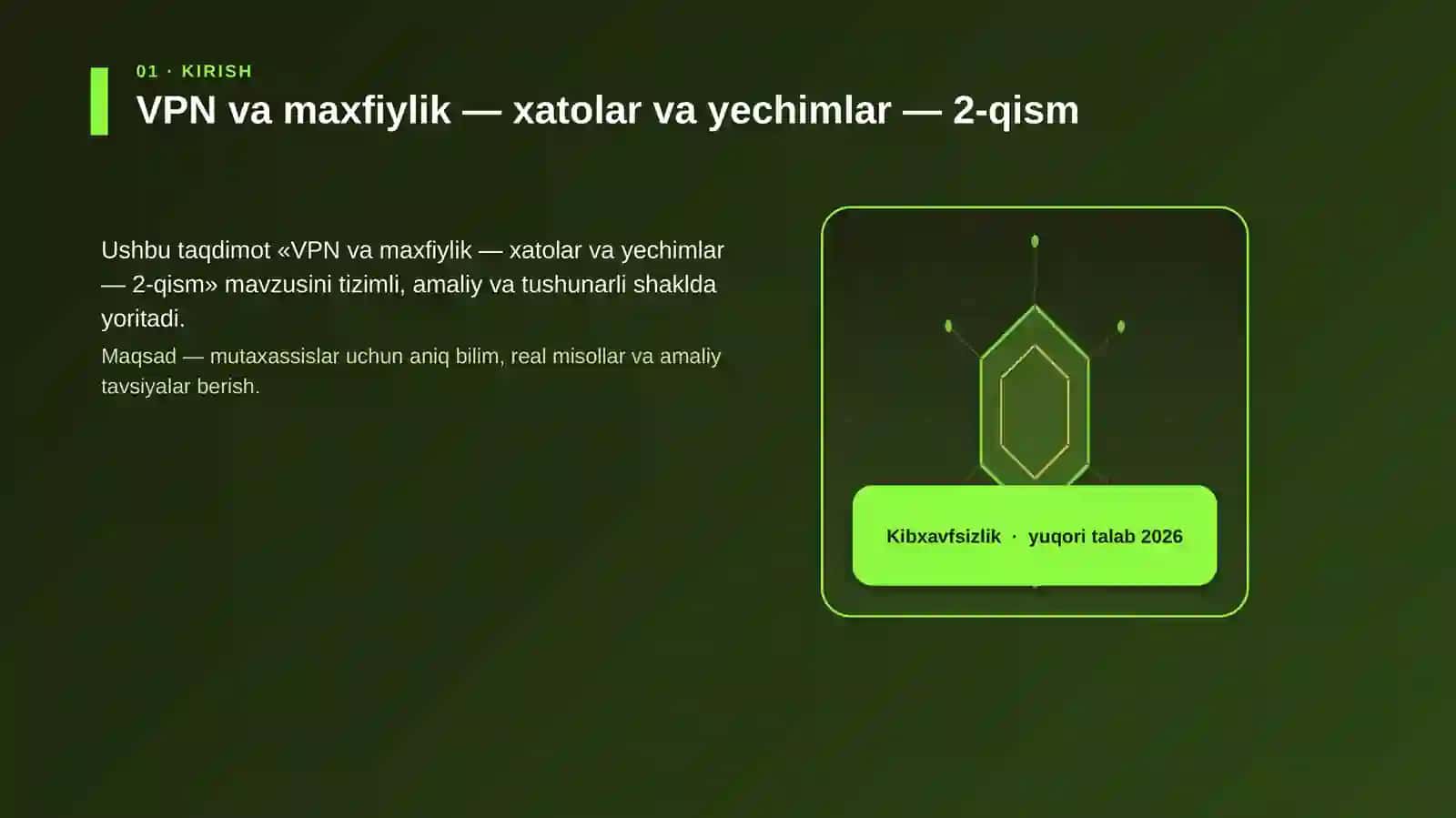 VPN va maxfiylik — xatolar va yechimlar — 2-qism 3