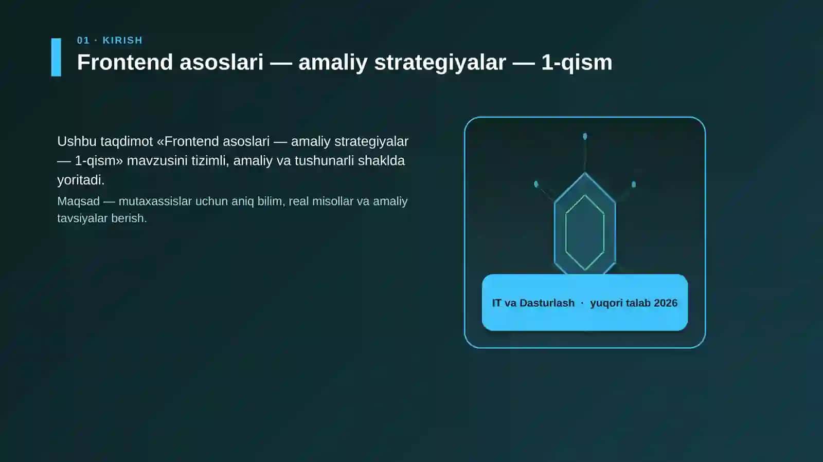 Frontend asoslari — amaliy strategiyalar — 1-qism 3