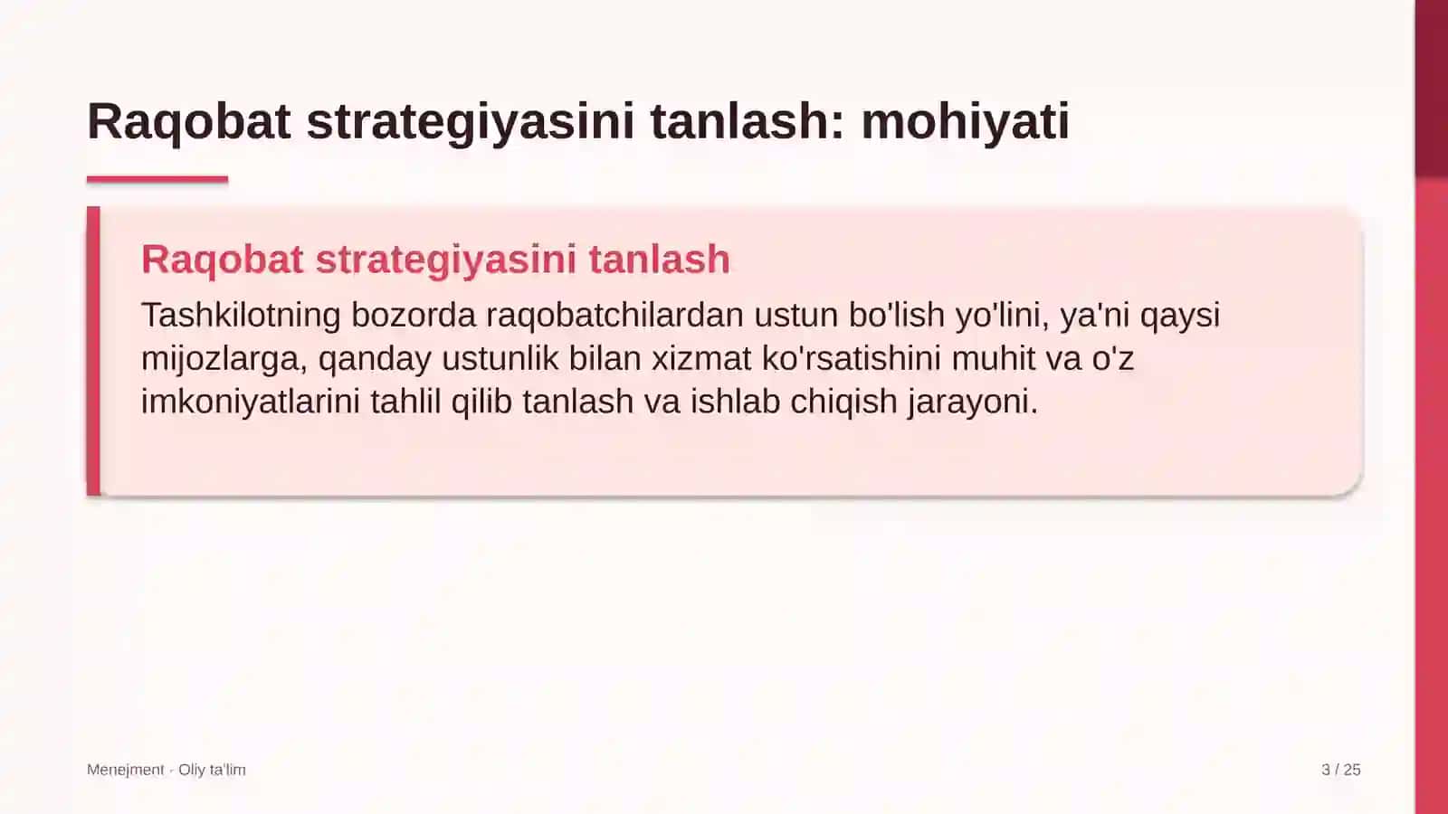 uy joy kommunal xo'jaligida raqobat strategiyasini tanlash 8854 3