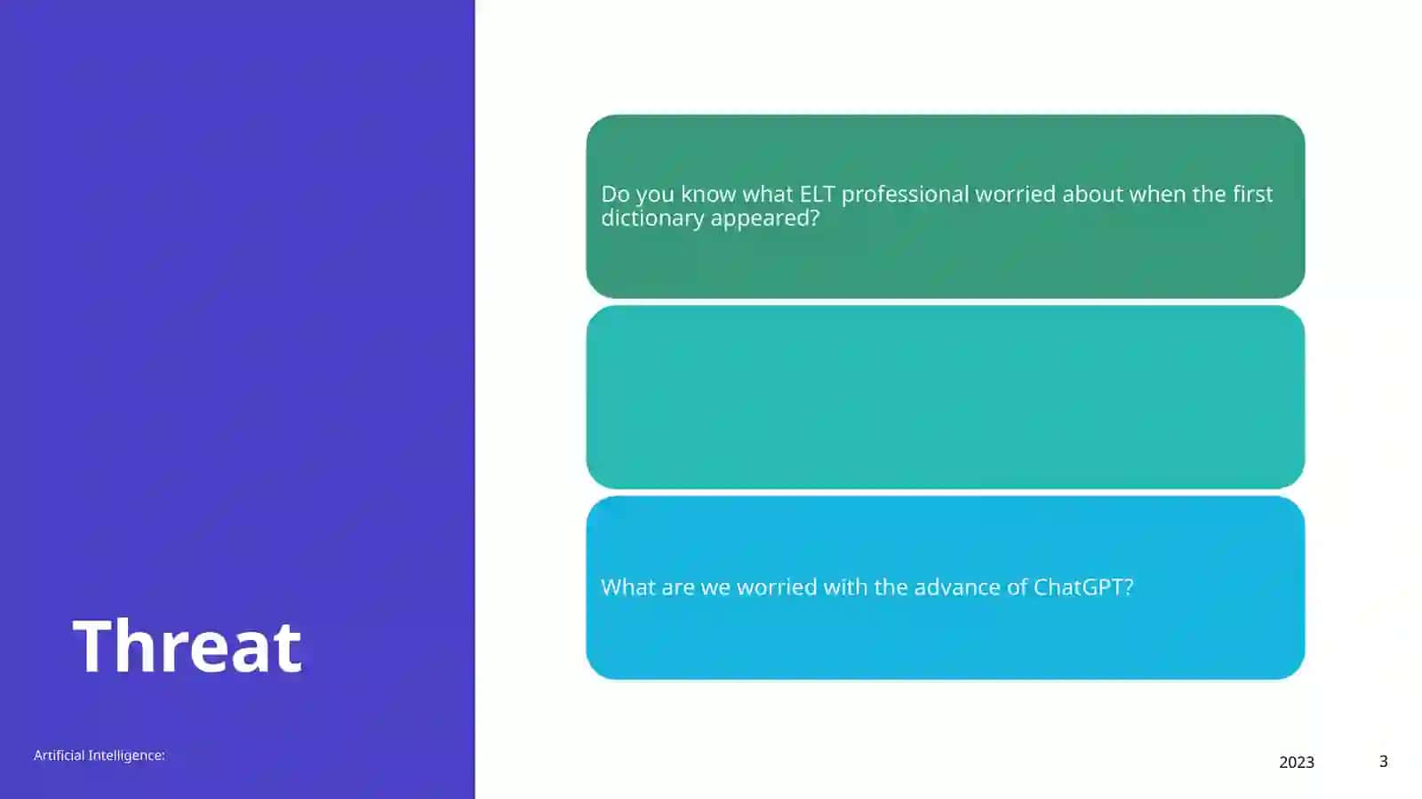 Artificial Intelligence in Education 3