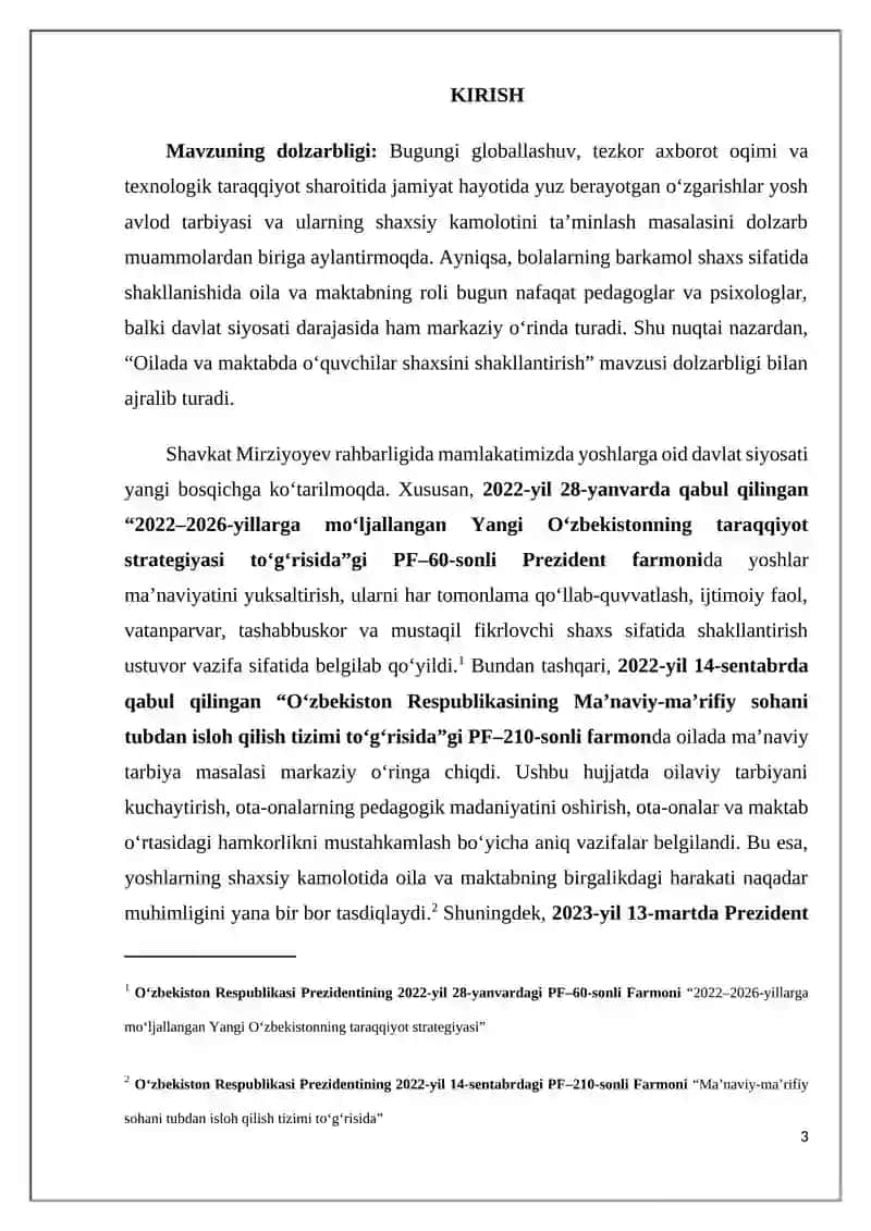 OILADA VA MAKTABDA O’QUVCHILAR SHAXSINI SHAKLLANTIRISH 3