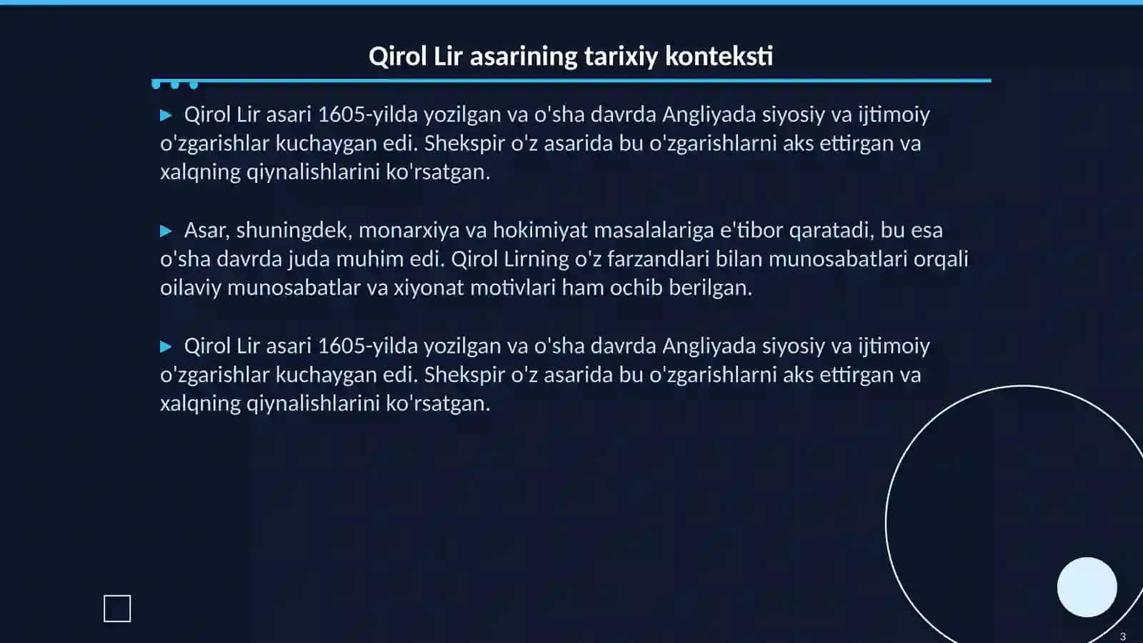 Qirol Lir. Shekspir 3