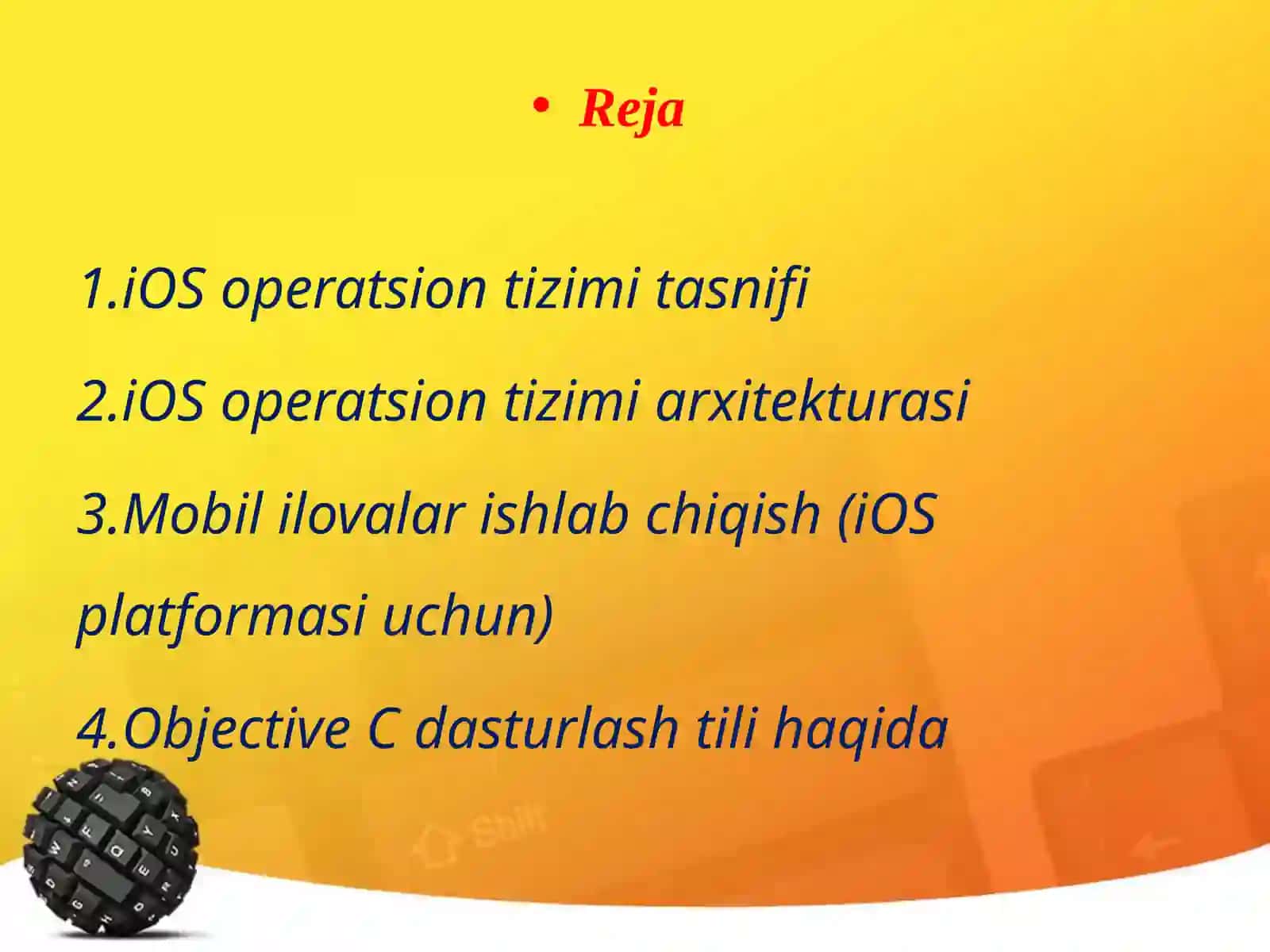 iOSmobil operatsion tizimi 3