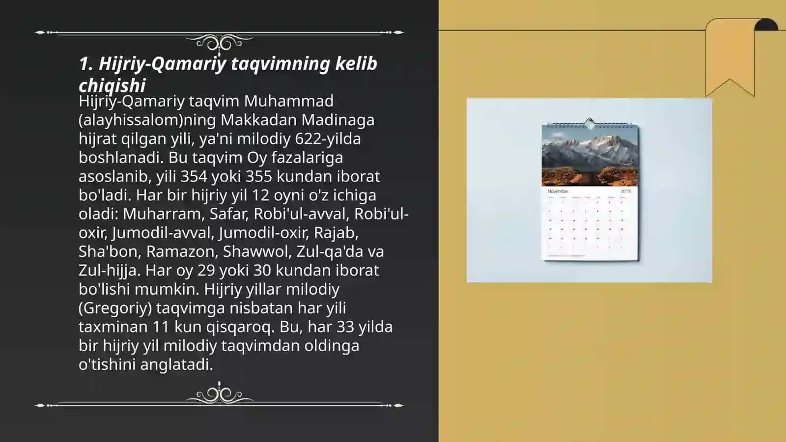 Xijriy qamariy kalendarlar 3