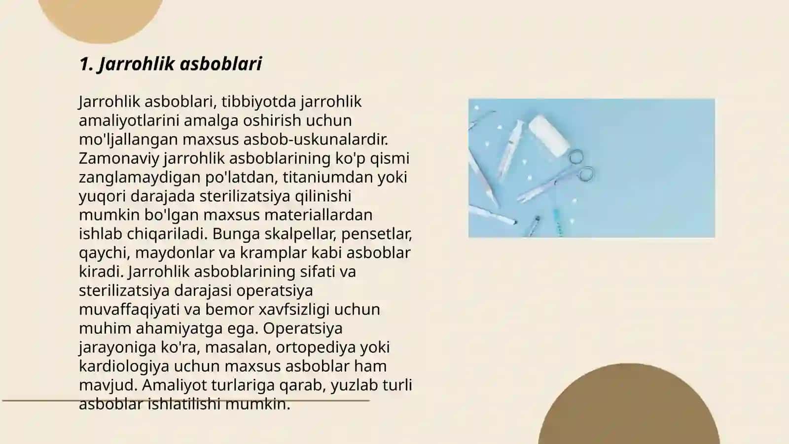 Jarrohlik asboblari 3
