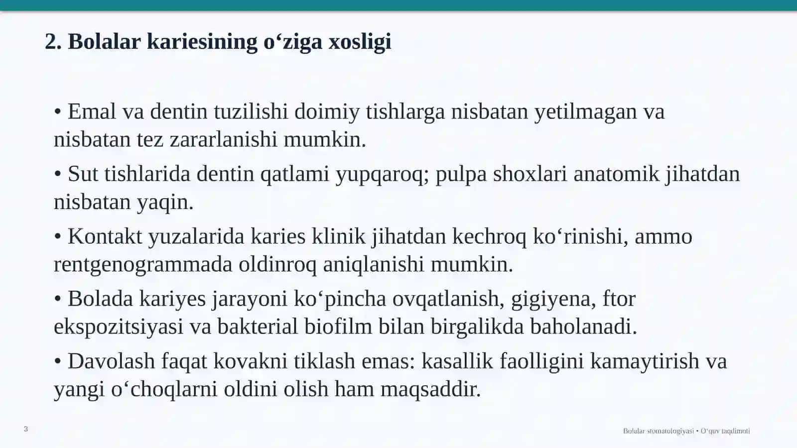Bolalarda Tish Kariesi 3