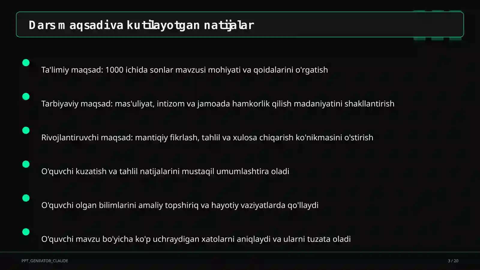 1000 ichida sonlar (3-sinf) 3