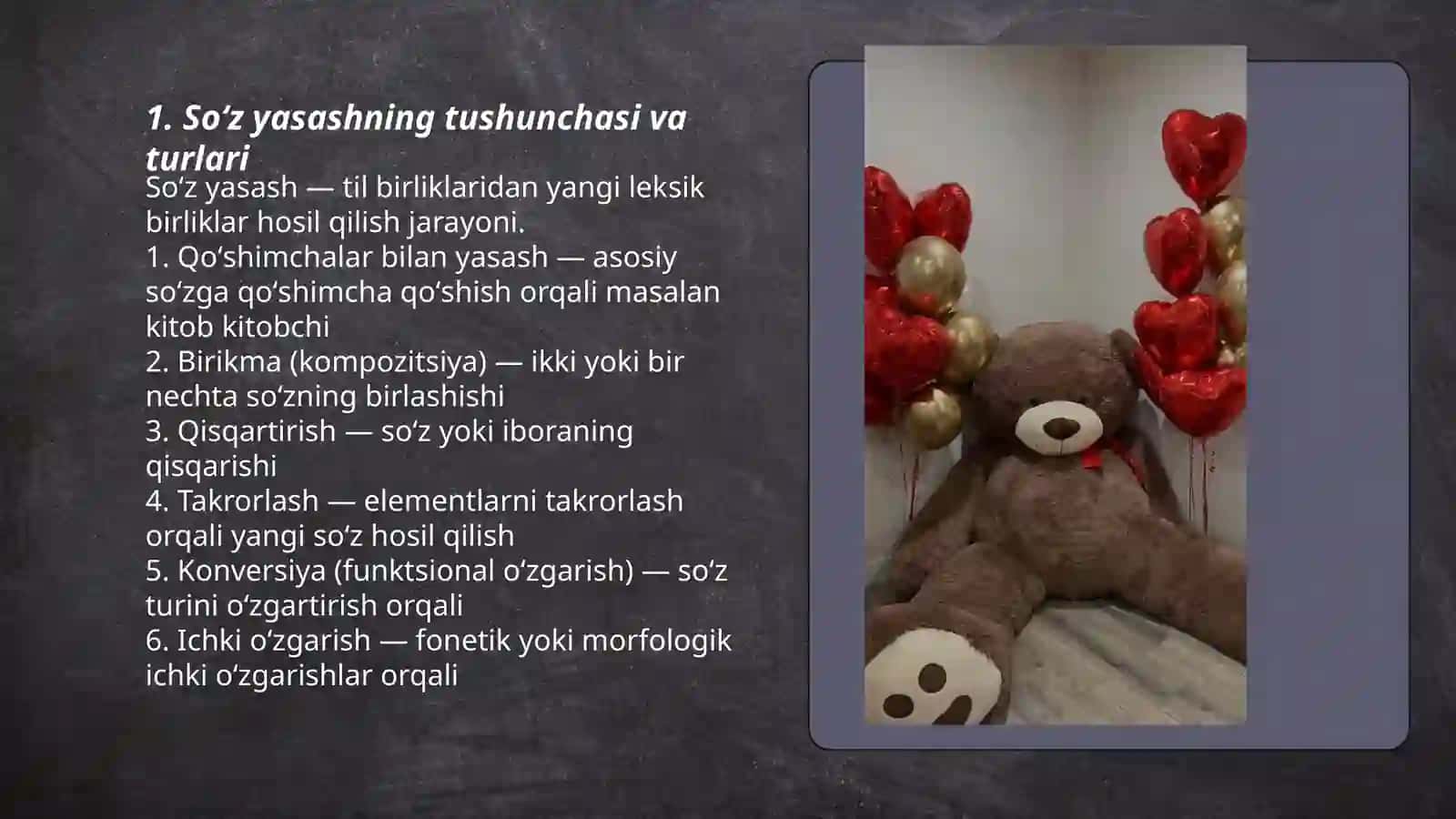 O'zbek tilida soʻz yasatish usuli 3