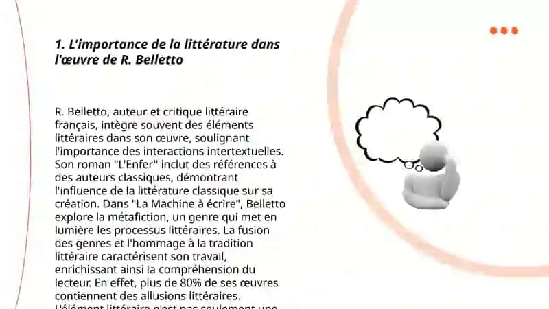 Le travail de R. Belletto 3