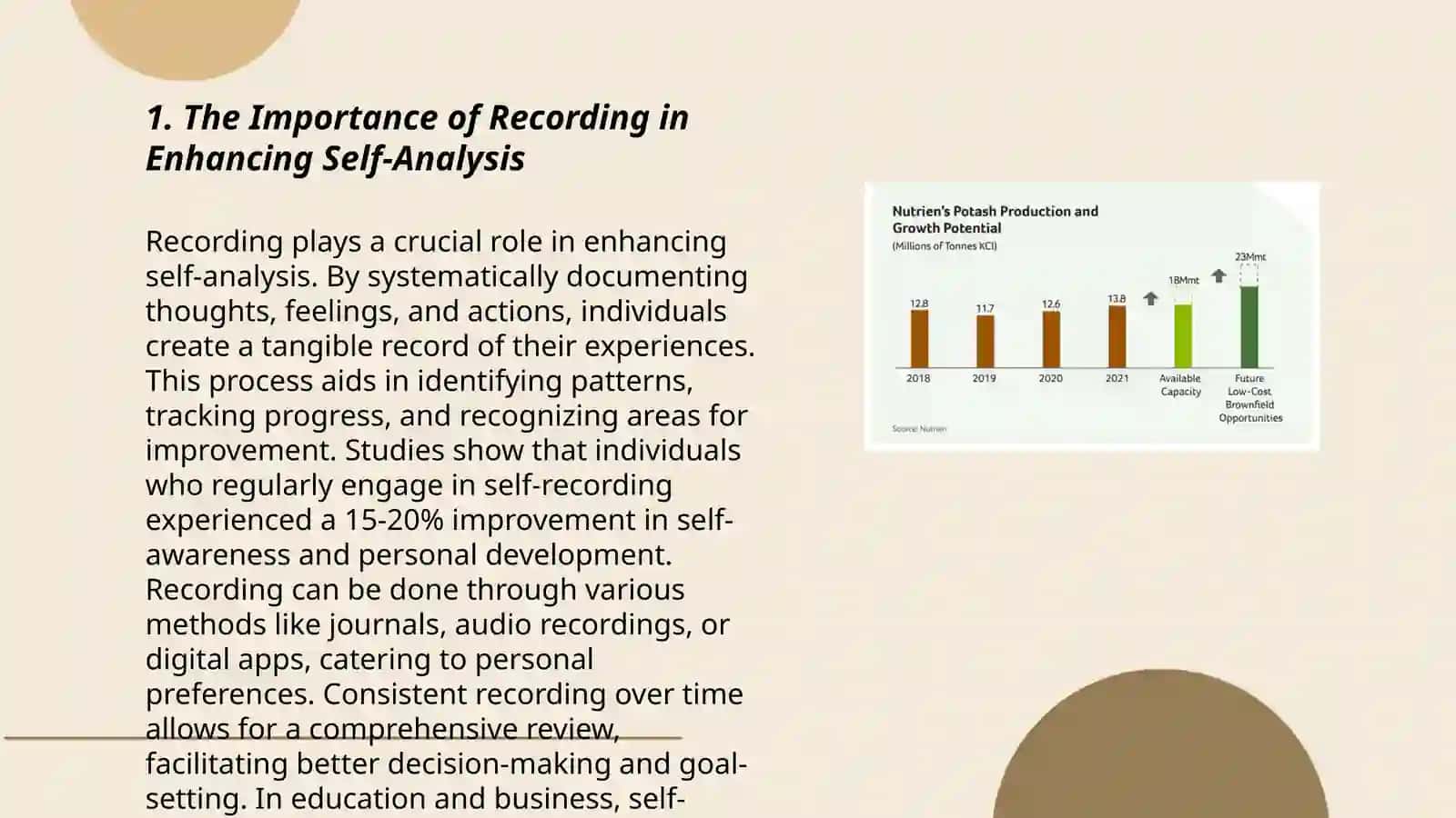 Recording and Self-Analysis 3