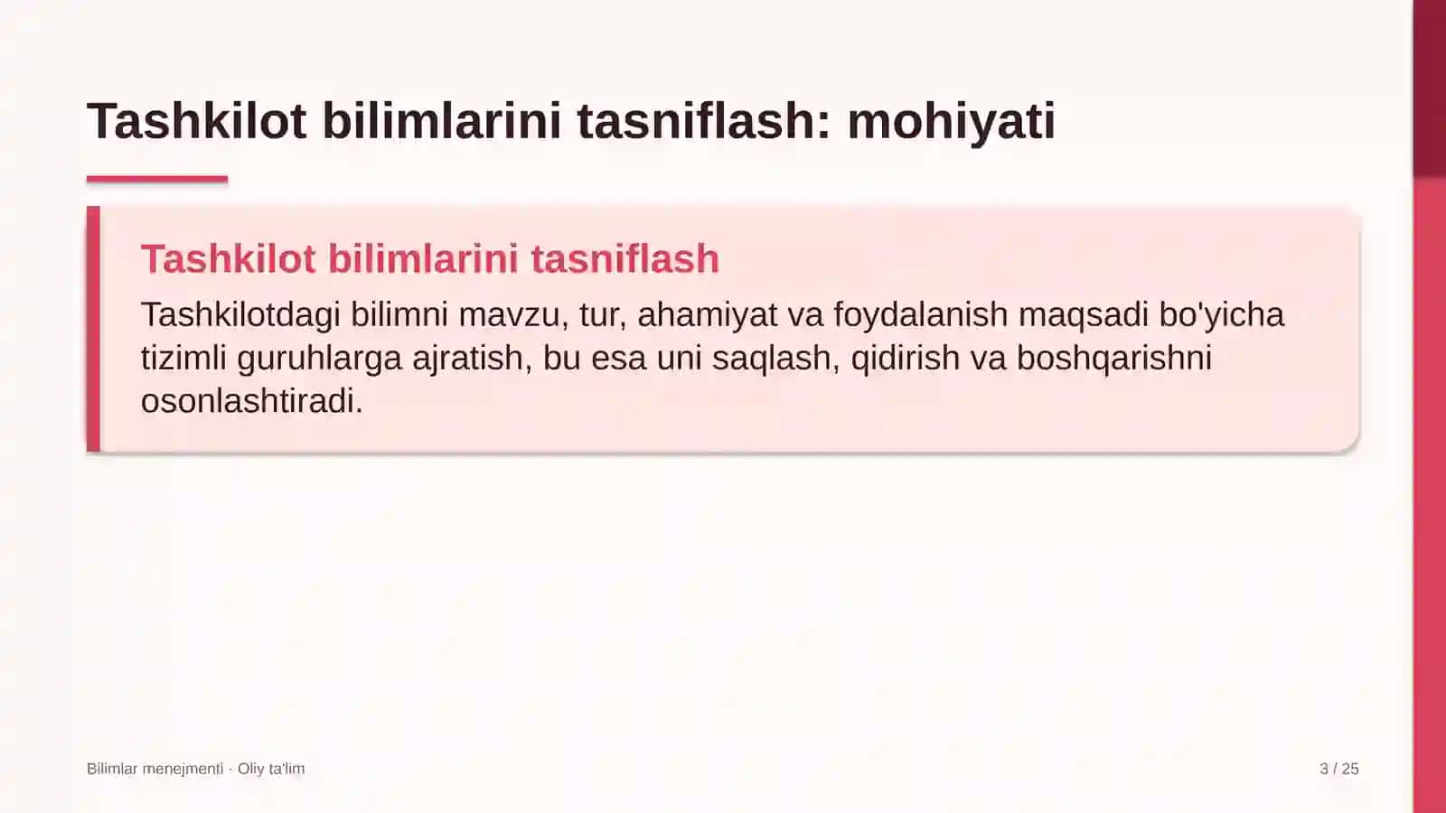 chegara oldi savdosida tashkilot bilimlarini tasniflash 8295 3