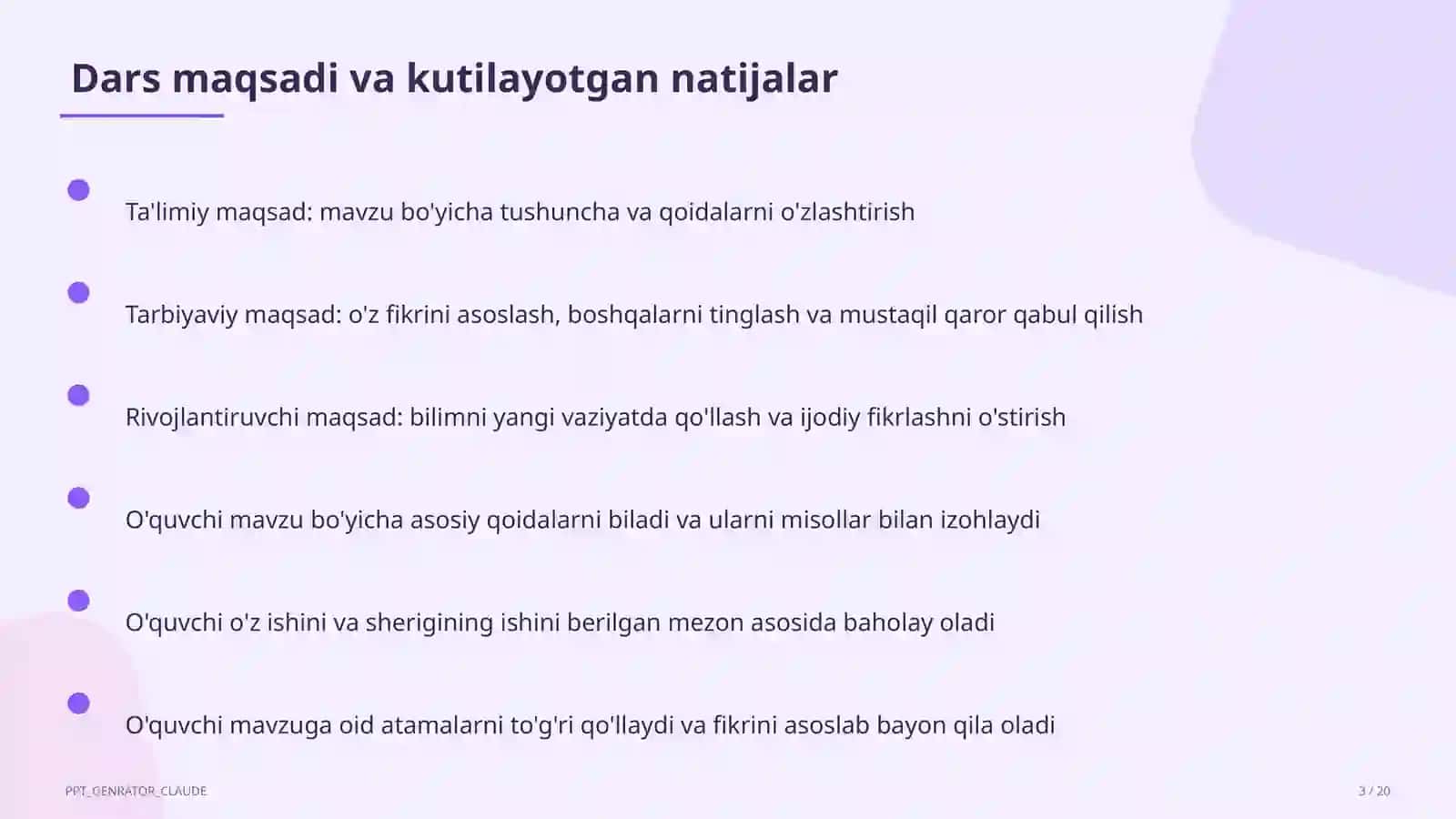Zamonaviy dars ishlanmasini tuzish 3