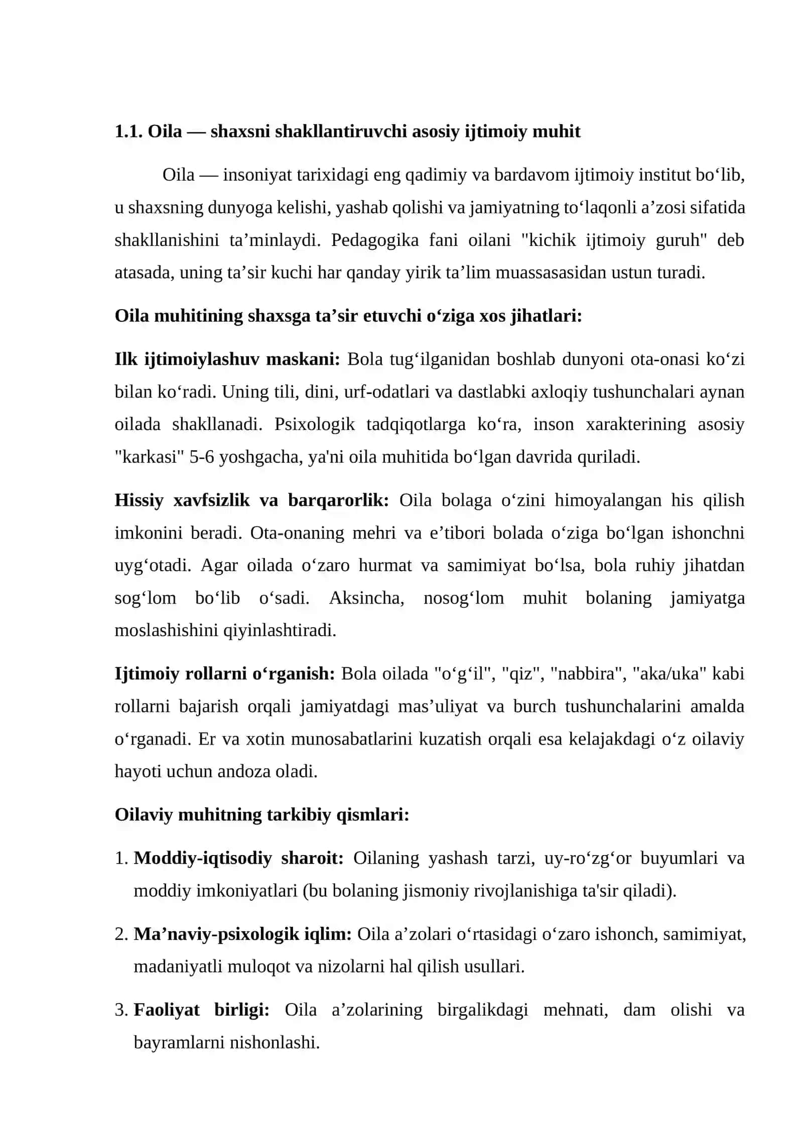 Oilada tarbiya asoslari 3