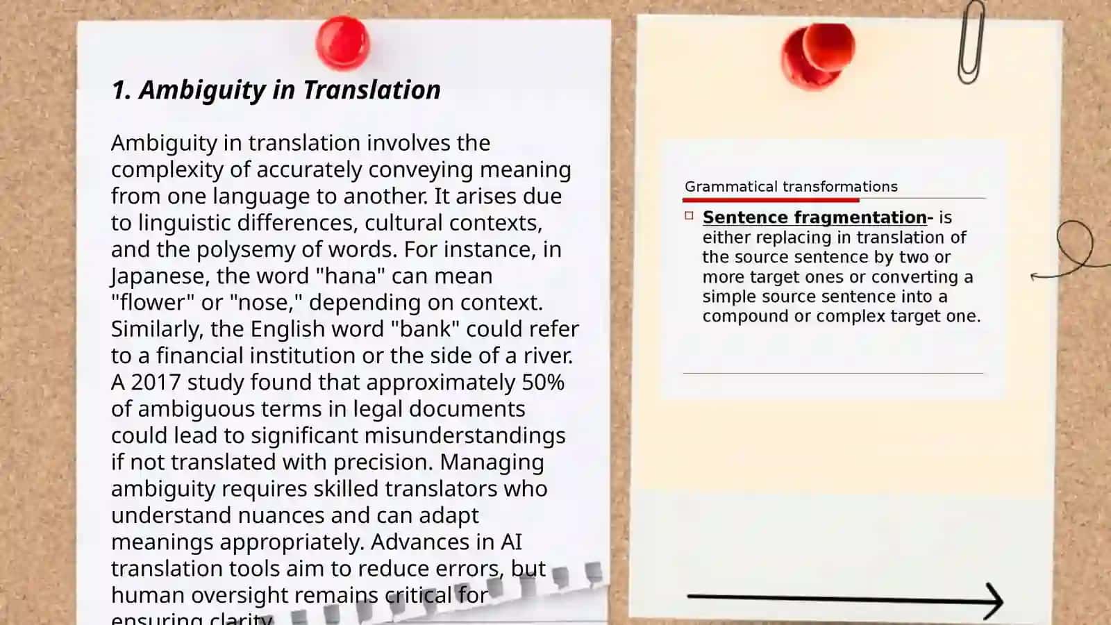 Grammatical problems of translation 3